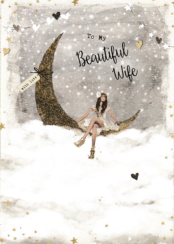 Beautiful Wife Anniversary Card - Click Image to Close